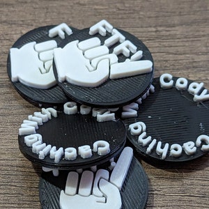 FTF (First to Find) Geocaching coin with personalization option (5 Ct)