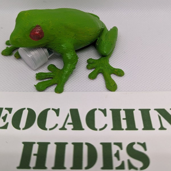 Frog Geocaching Container