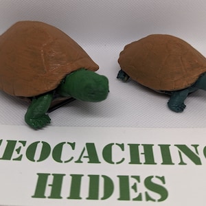 Turtle Geocaching Container