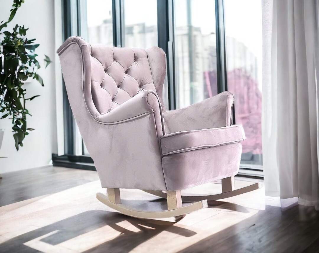 Change Your Armchair Rocking Legs Base for Wing Chair / Wooden Etsy