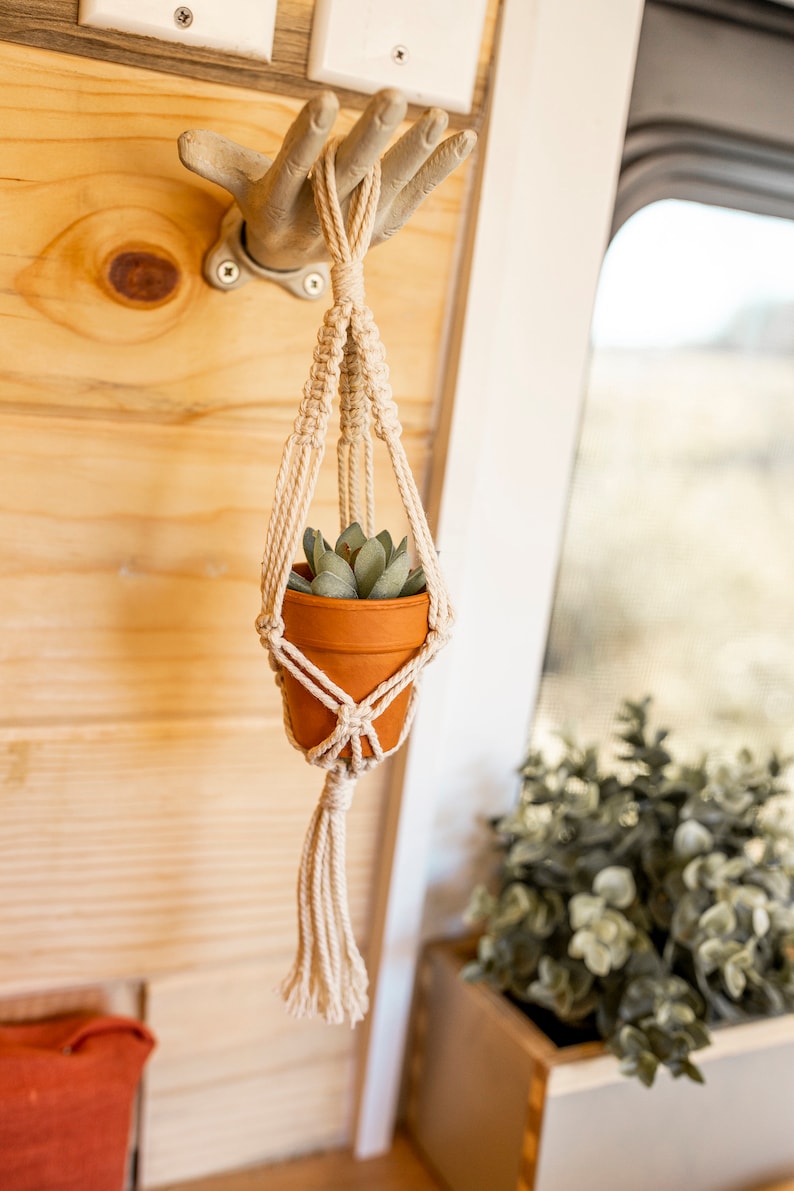 Mini Plant Hanger Rear View Mirror Hanger Cute Office Decor Etsy