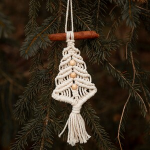 Macrame Christmas Ornament, Window Charm, Rear-view Mirror Charm ...