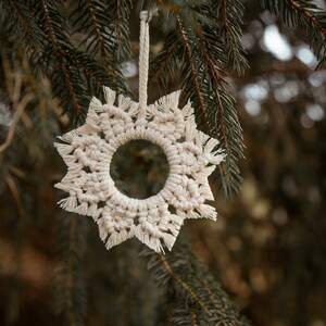 Macrame Christmas Ornament, Window Charm, Rear-view Mirror Charm ...