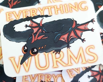 FFXIV Lindwurm Sticker | "Everything Wurms"