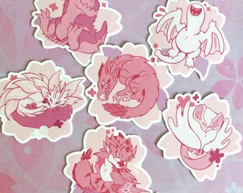 Sakura Monster Stickers