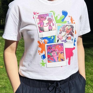 Camisetas unisex de verano Splat Crop Tee