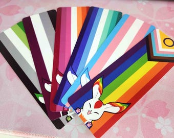 FFXIV Carbuncle Pride Flag Bookmark | Final Fantasy XIV | Bookish | Reading Accessory | Stationery | LGBTQIA+