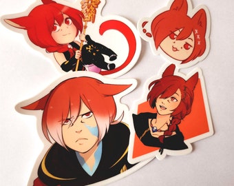 FFXIV Stickers G'raha Tia & Crystal Exarch | Final Fantasy XIV |