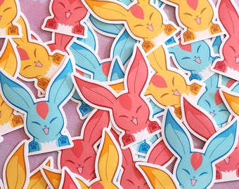 FFXIV Carbuncle Peeking Stickers | Stationery