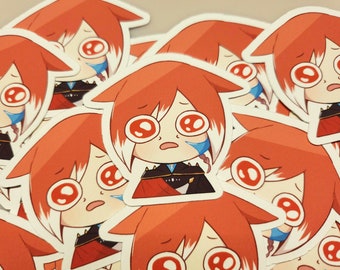 FFXIV Sticker Crying Chibi Crystal Exarch | Final Fantasy XIV |