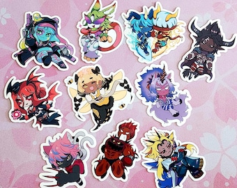 FFXIV Arcadion Fighter Stickers | Final Fantasy XIV Dawntrail