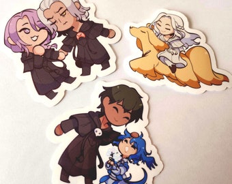 FFXIV Elpis Ancients Stickers | Stationery Gifts | Hades, Hythlodaeus, Hermes, Meteion, Venat, Argos | Final Fantasy XIV Endwalker