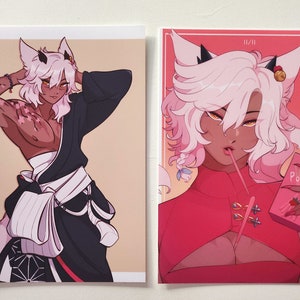 A5 Art Prints | Robin Suhe | Original Character | Final Fantasy XIV Warrior of Light