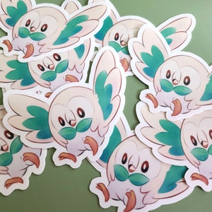 Fliegendes Rowlet Aufkleber | Niedliche Poke Monster