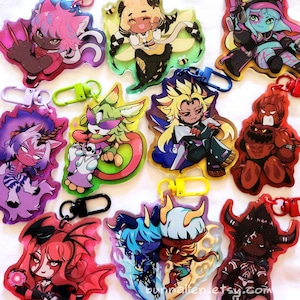 Arcadion Acrylic Charms | FFXIV Chibi Keychain | Final Fantasy XIV Dawntrail