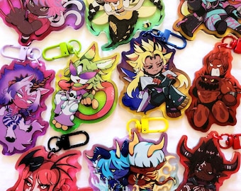 Arcadion Acrylic Charms | FFXIV Chibi Keychain | Final Fantasy XIV Dawntrail