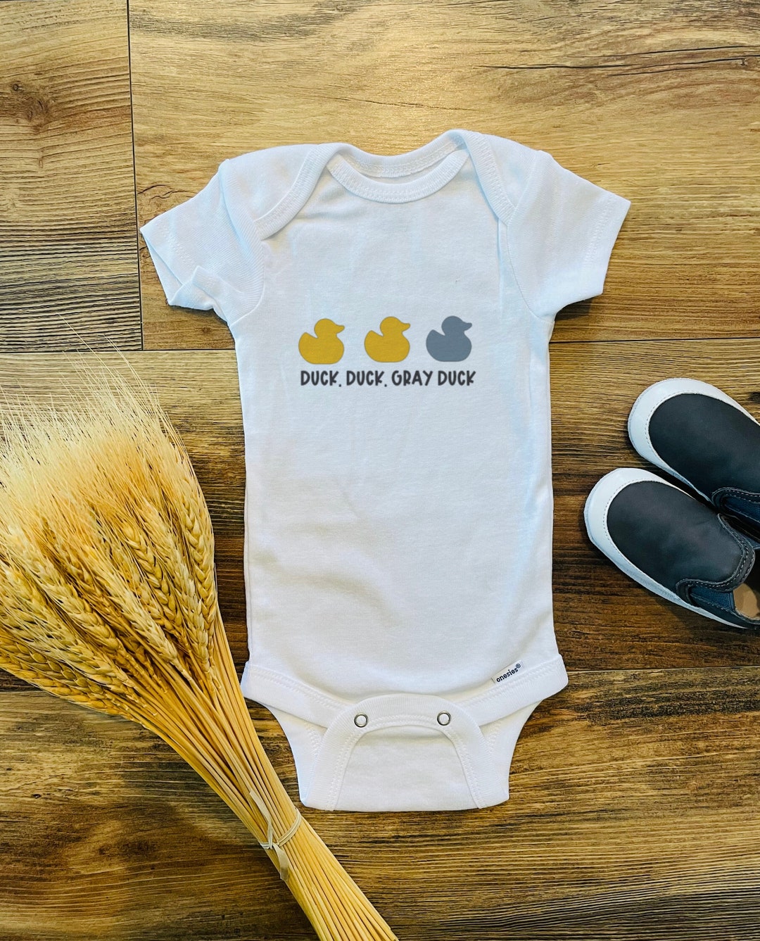 Duck Duck Gray Duck Onesie Minnesota Onesie Minnesota Baby Etsy