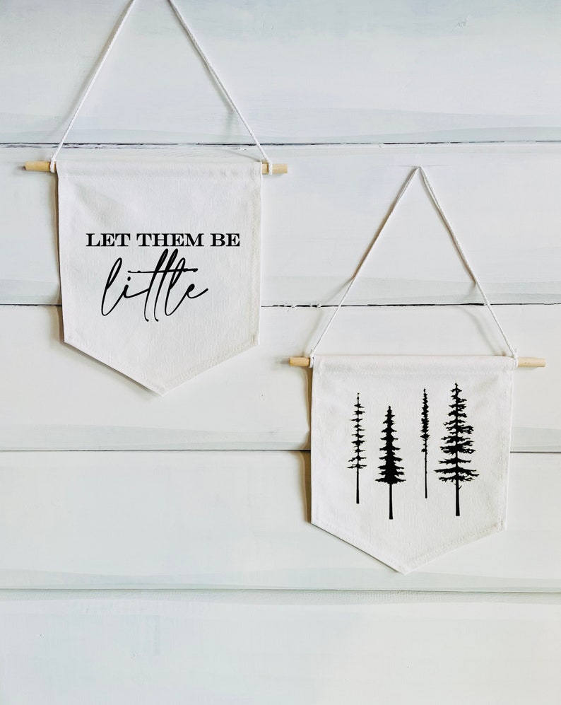 Trees Nature Wall Banner Woodland Nursery Wall Art Kids Etsy