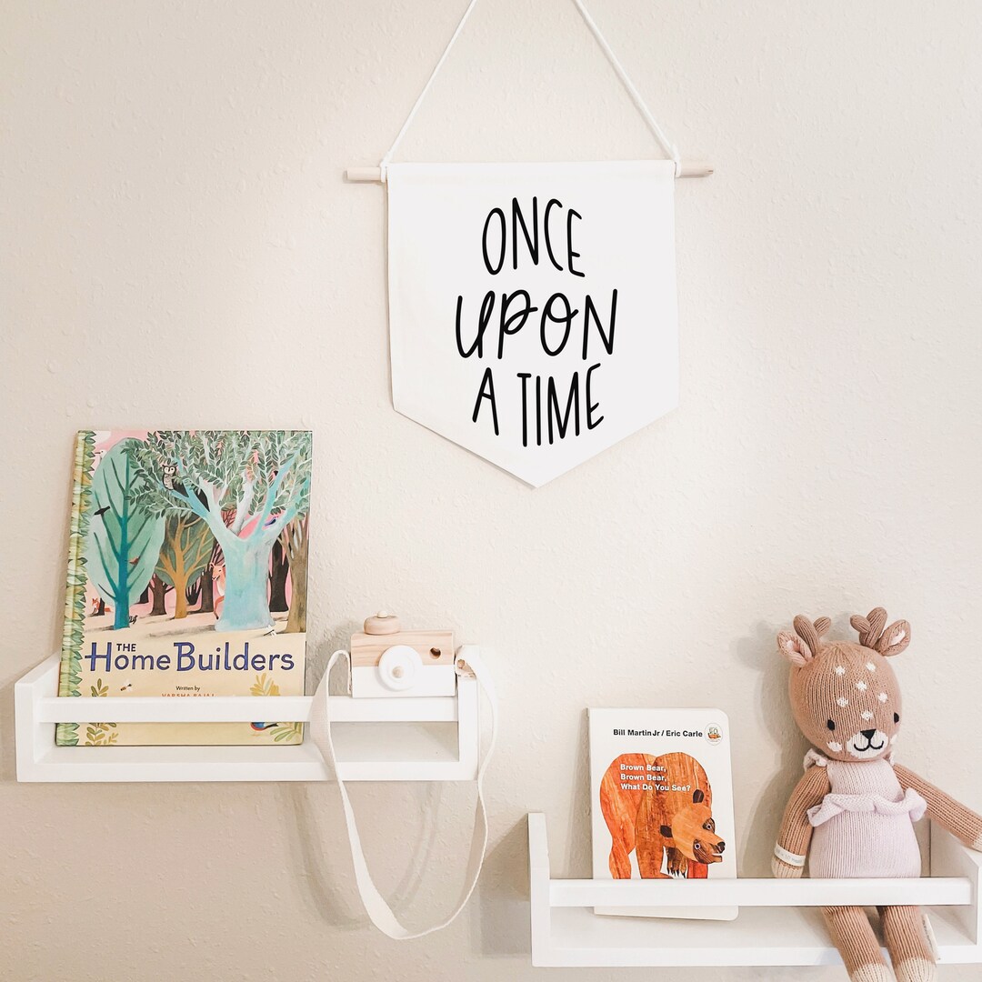 Once Upon A Time Banner Nursery Wall Baby Crib Nursery Decor Inspo ...