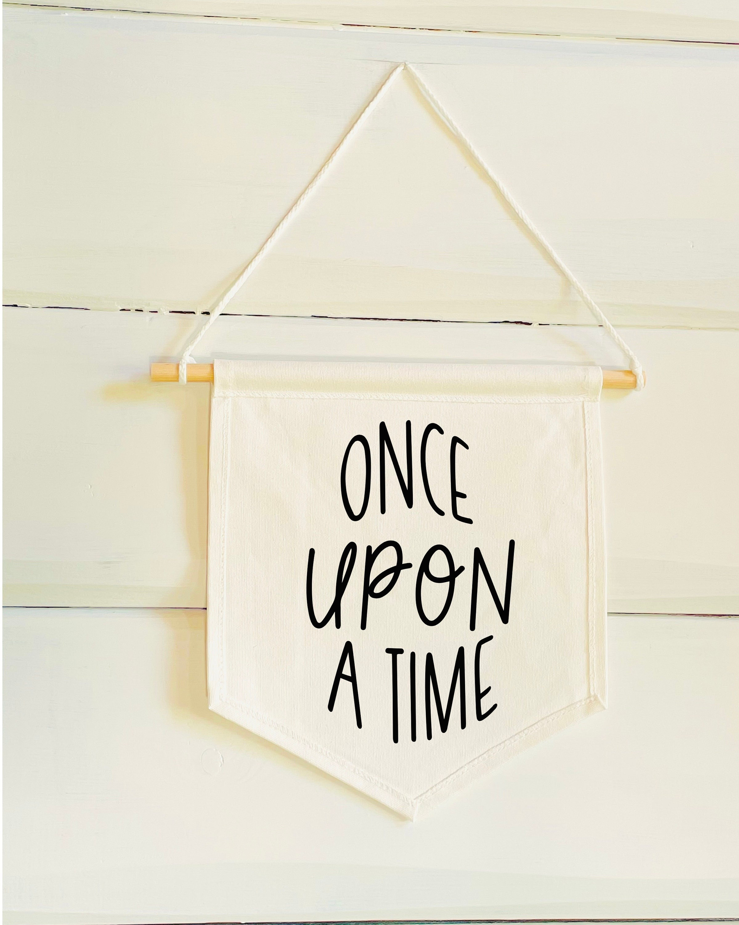 Once Upon A Time Banner - Nursery Wall - Baby Crib - Nursery Decor ...