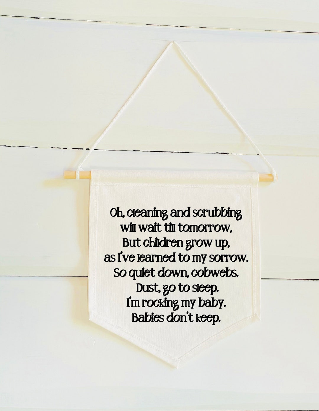 Babies Don't Keep Banner I'm Rocking My Baby Banner Nursery Banner Art