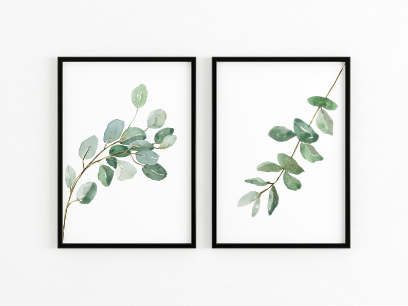 Nature Prints Set of 2 Prints Botanical Wall Prints Home Etsy UK