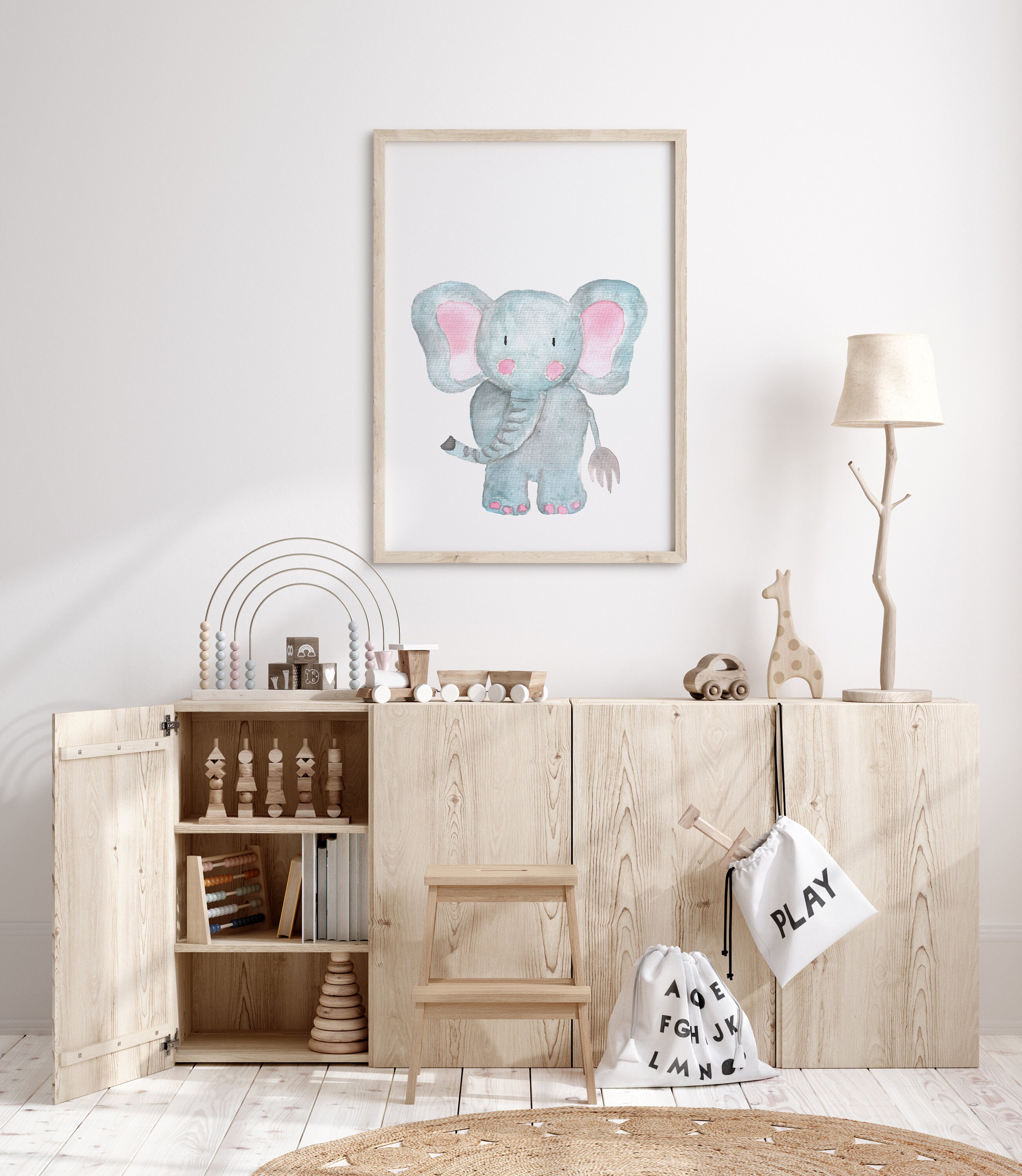 Nursery Prints Set Of 6 Prints Watercolour Nursery Prints Etsy