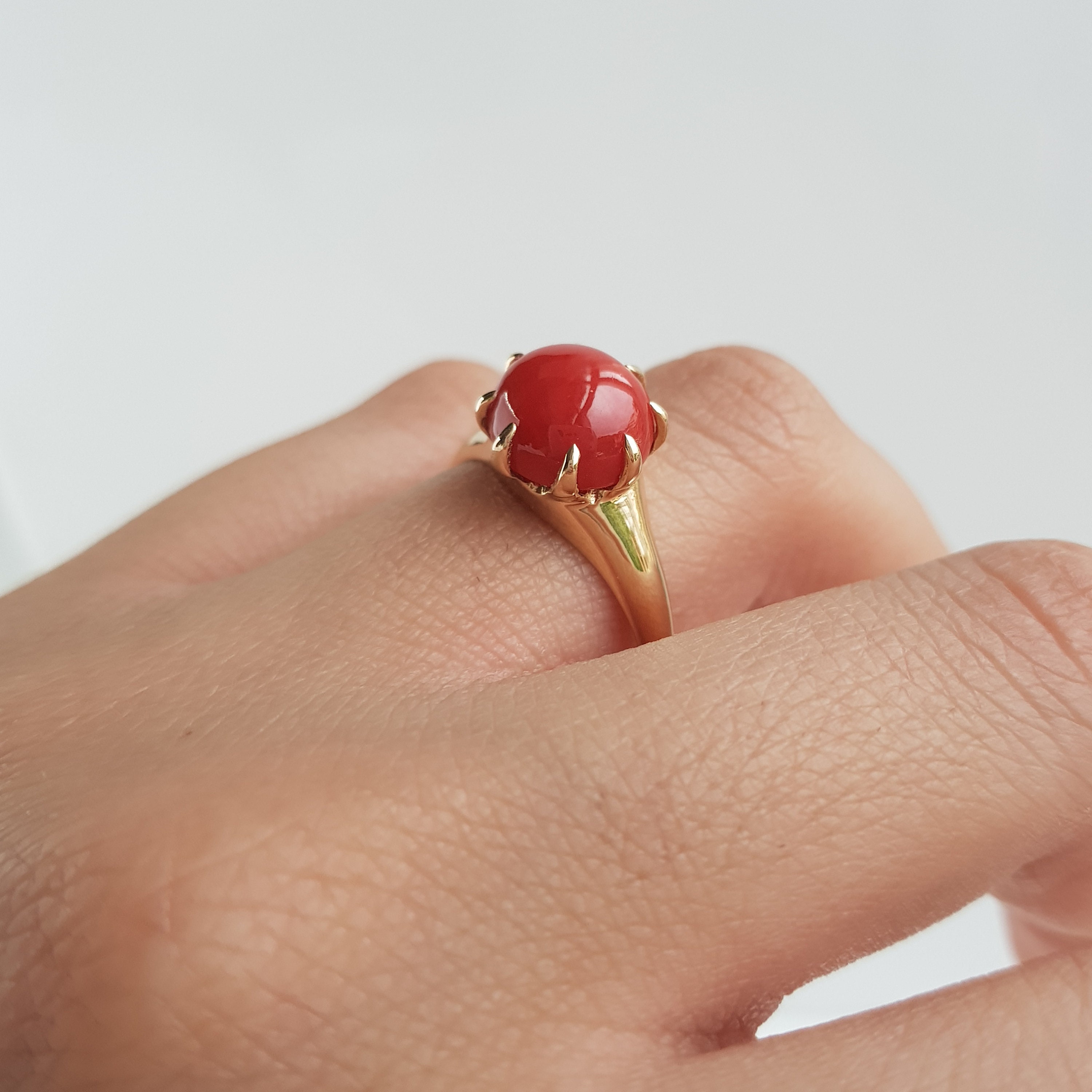 Buy Santa Fe Style Plum Coral Ring in Sterling Silver (Size 6.0) 10.50 ctw  at ShopLC.