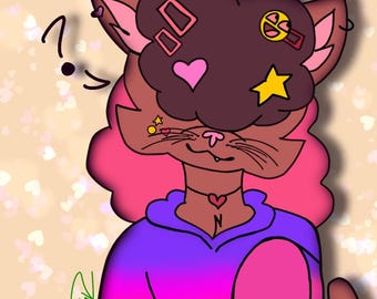 Commissione artistica furry a mezzo busto (digitale)