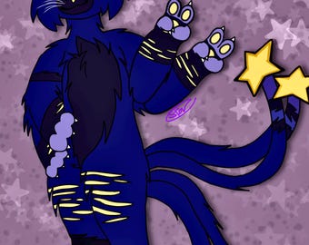 Commissione artistica furry a figura intera (digitale)