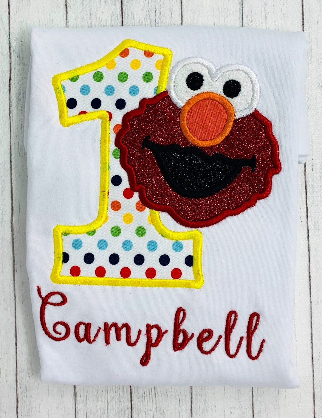 Girl 1st Birthday Shirt Baby Girl Birthday Shirt Elmo Etsy