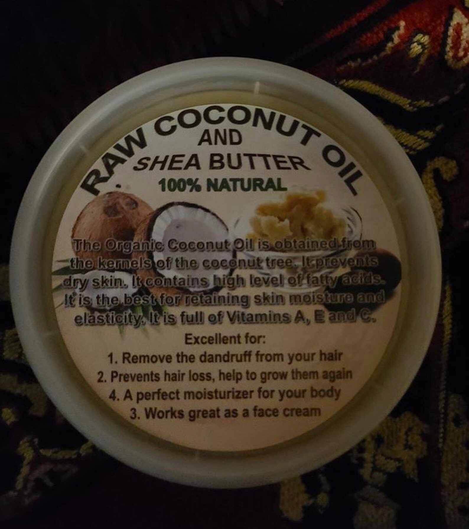Raw Coconut Oil and Shea Butter Etsy