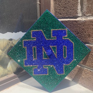 Custom rhinestone graduation cap