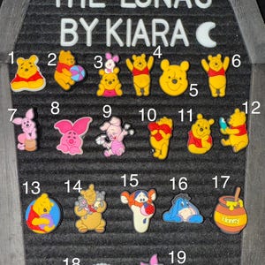 Winnie the Pooh Croc Charms