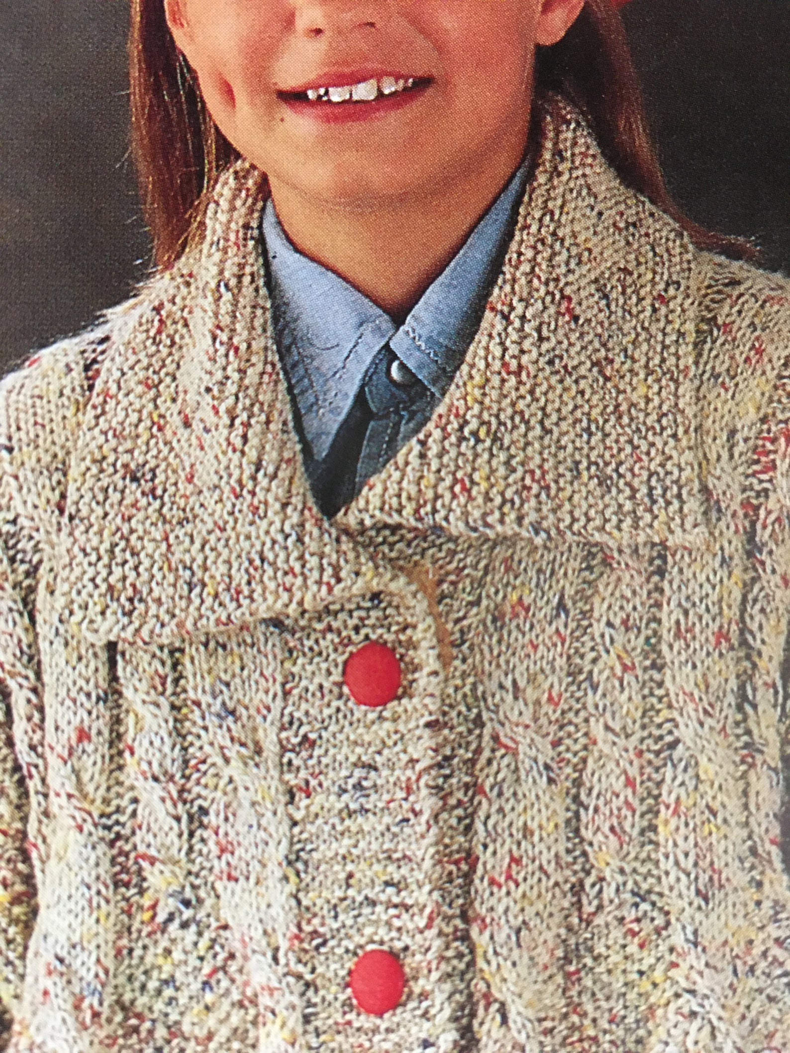 Tivoli Aran Childs Swing Aran Coat Knitting Pattern Etsy