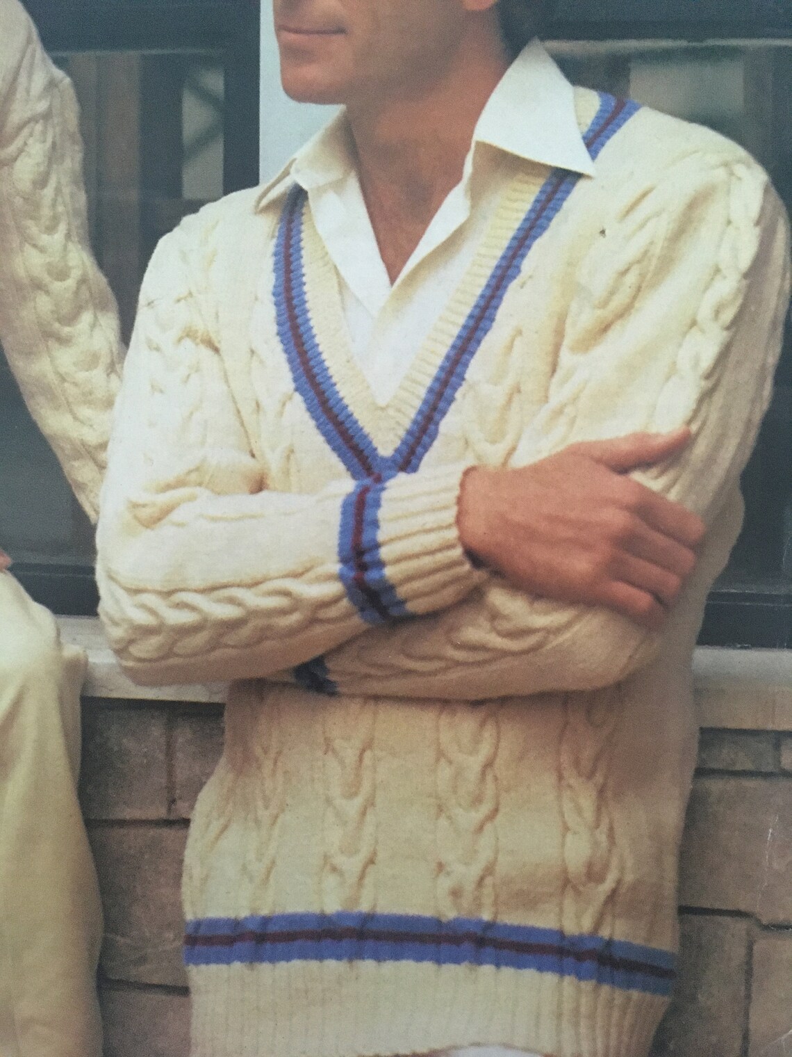 Vintage Cricket Sweater Knitting Pattern Etsy