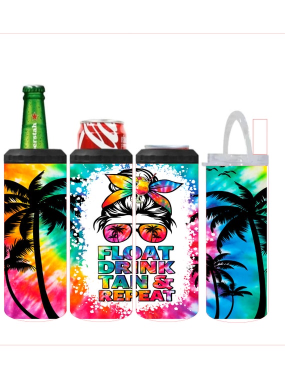 4 in 1 Can Cooler Float Drink Tan Repeat Etsy