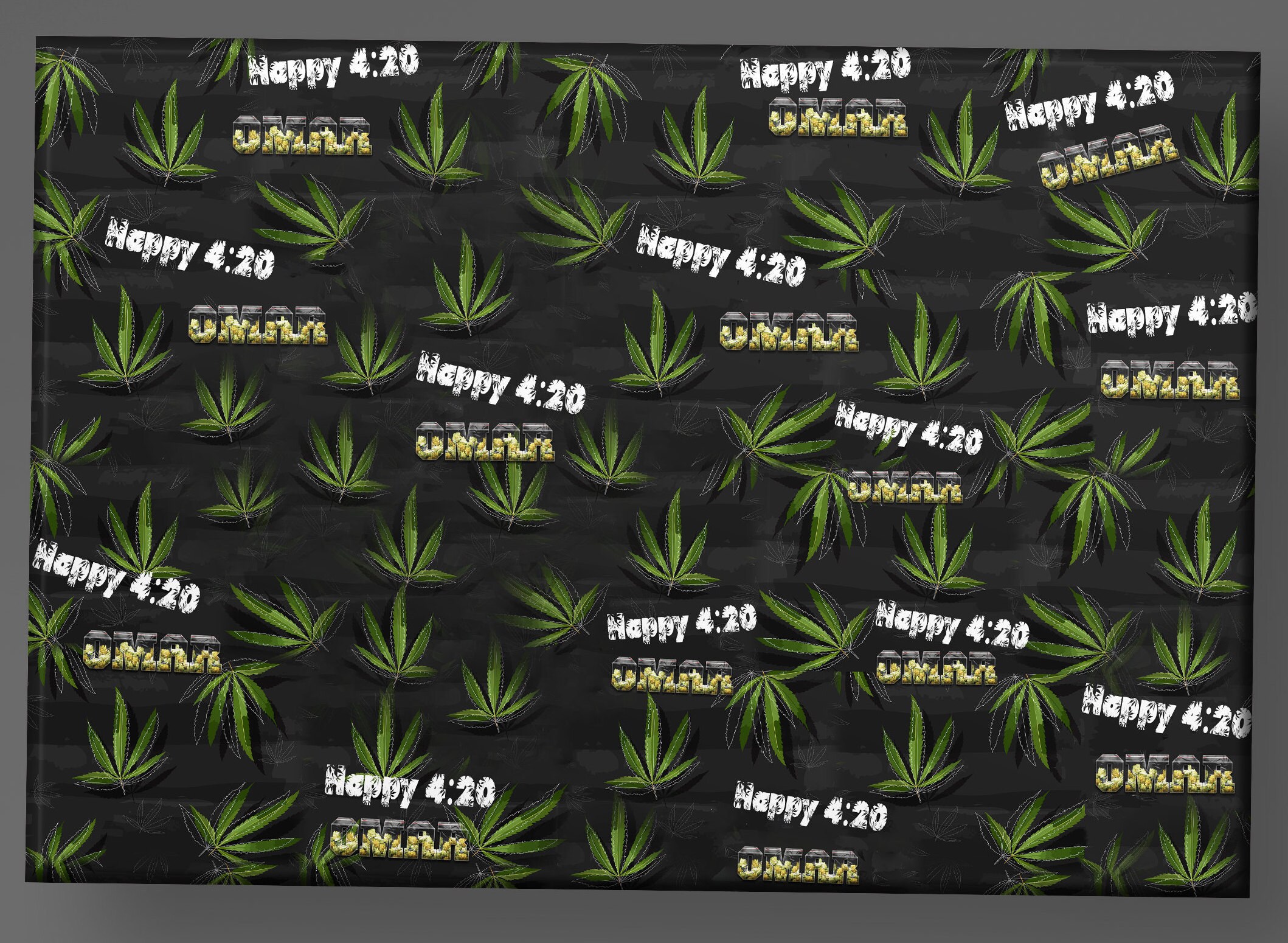 Weed Wrapping Paper Personalised Wrapping Paper Etsy