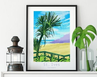 St. Ives Giclée Print, Porthminster Beach, Cornwall Wall Art