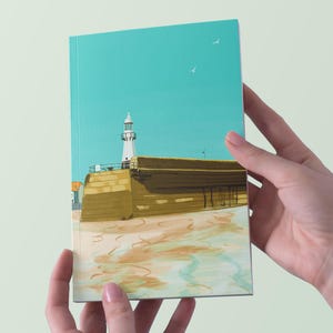 St Ives Cornwall A5 Sketchbook: Smeaton&#39;s Pier Art, Plain Paper