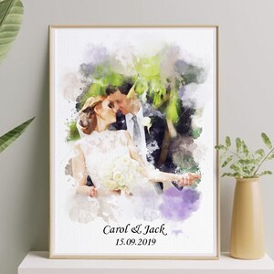 Wedding Photo, Heart Shape Wedding Vows Art, 1st Anniversary Gift for Him, Printed Vows Design, Personalized Gift, Digital File
