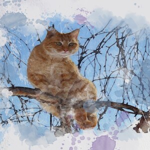 カスタム猫の肖像画、ペットの親への贈り物、漫画のペットの肖像画、デジタル猫アート、猫の記念碑、ペットのイラスト、彼女への贈り物、ペットロスの記念碑