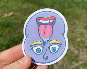 UPSIDE DOWN Waterproof Sticker | Laptop Sticker | Funny Sticker | Water Bottle Sticker | Weird Sticker