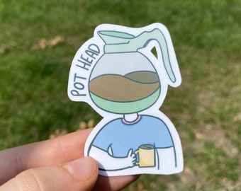 POTHEAD 420 Adesivo impermeabile / Adesivo per laptop / Adesivo divertente / Adesivo per bottiglia d'acqua / Adesivo Stoner