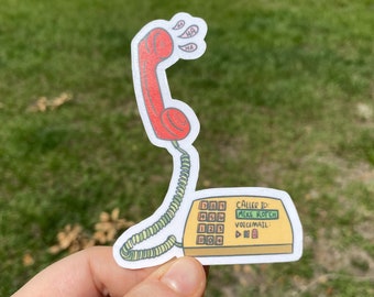 PRANK CALL Waterproof Sticker | Laptop Sticker | Funny Sticker | Water Bottle Sticker | Gag Gift