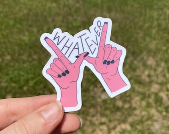 QUALSIASI MANI Adesivo impermeabile / Adesivo per laptop / Adesivo divertente / Adesivo per bottiglia d'acqua / Adesivo Emo