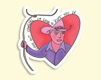 Cowboy Lover Waterproof Sticker: Funny Laptop Sticker