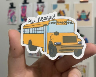 STRUGGLE BUS Waterproof Sticker | Laptop Sticker | Funny Sticker | Water Bottle Sticker | Emo Sticker