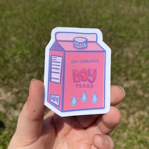 BOY TEARS Waterproof Sticker | Laptop Sticker | Funny Sticker | Water Bottle Sticker | Emo Sticker