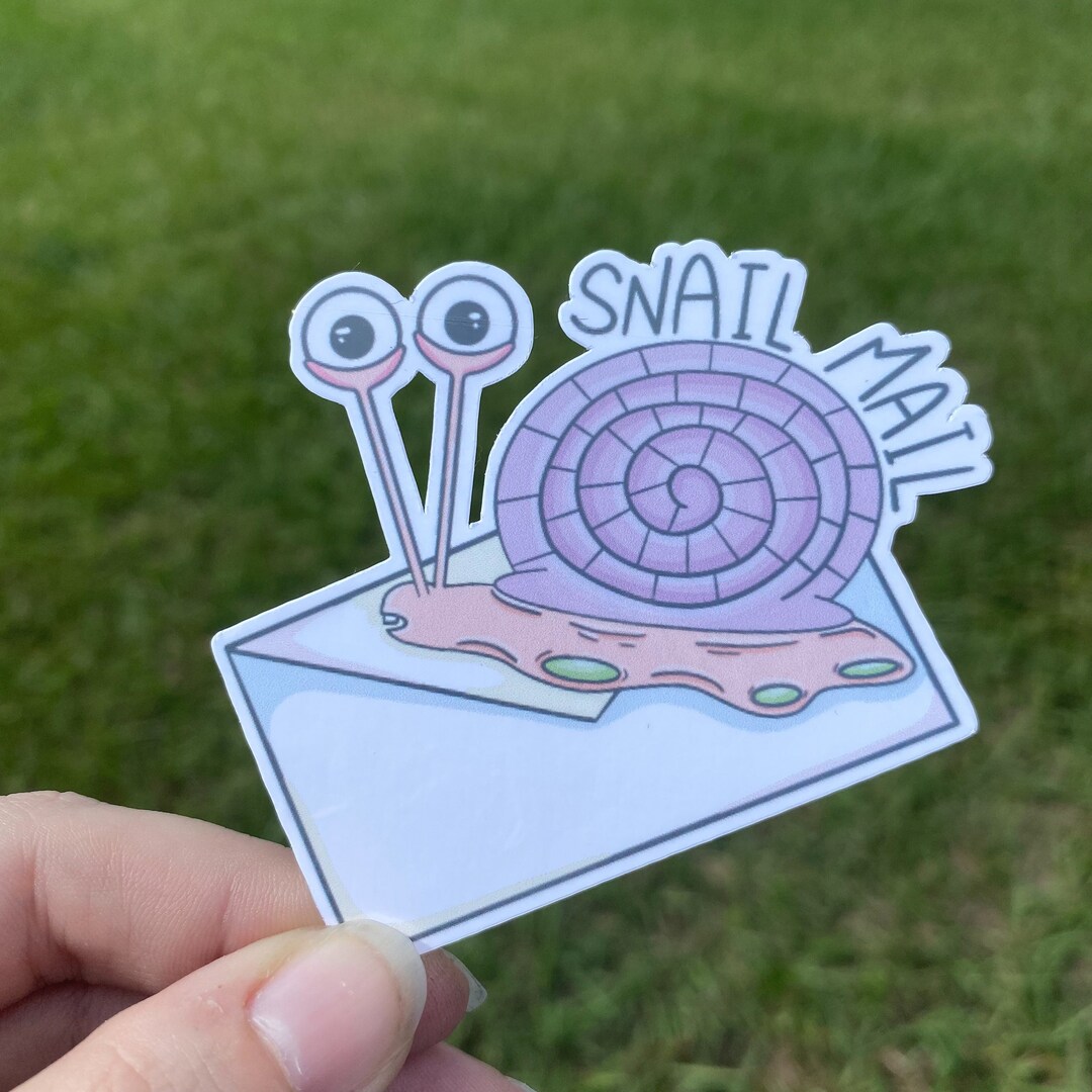 SNAIL MAIL Waterproof Sticker | Laptop Sticker | Funny Sticker | Water ...